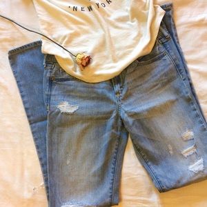 Abercrombie and Fitch Distressed Flare Jeans